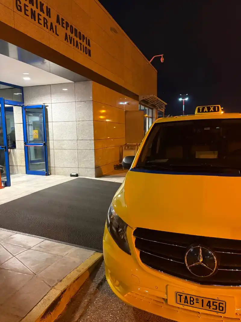 Premium mercedes taxi van athens fleet